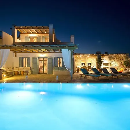 Authentic Seaview Luxury Pool - Agrari Villa Mykonos Town