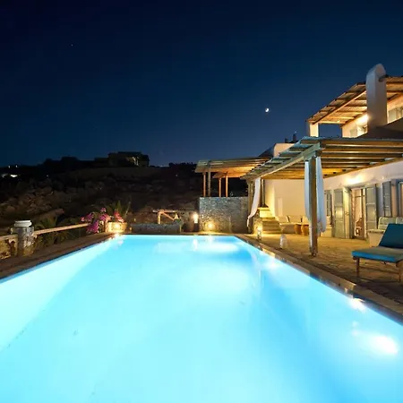 Authentic Seaview Luxury Pool - Agrari Villa Mykonos Town